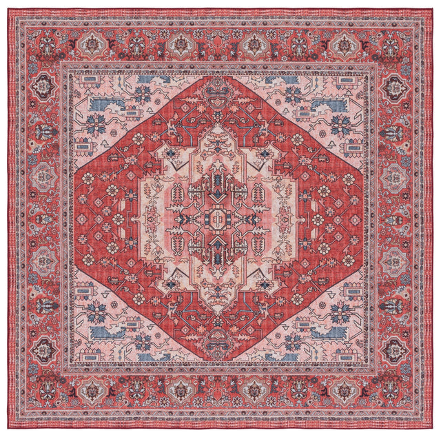 Safavieh Machine Washable Tucson Tsn139R Red/Pink Rug.