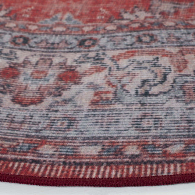 Safavieh Machine Washable Tucson Tsn140Q Red/Beige Rug.