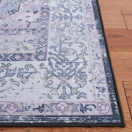 Safavieh Machine Washable Tucson Tsn142Z Black/Beige Rug.