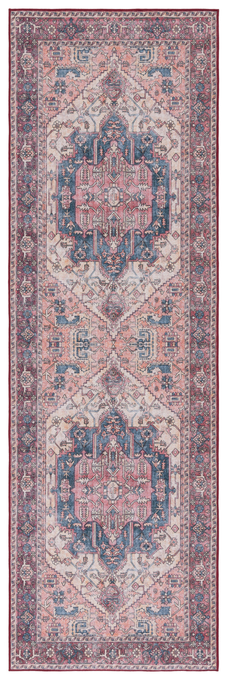 Safavieh Machine Washable Tucson Tsn143B Beige/Pink Rug.