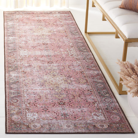 Safavieh Machine Washable Tucson Tsn144U Pink/Beige Rug.