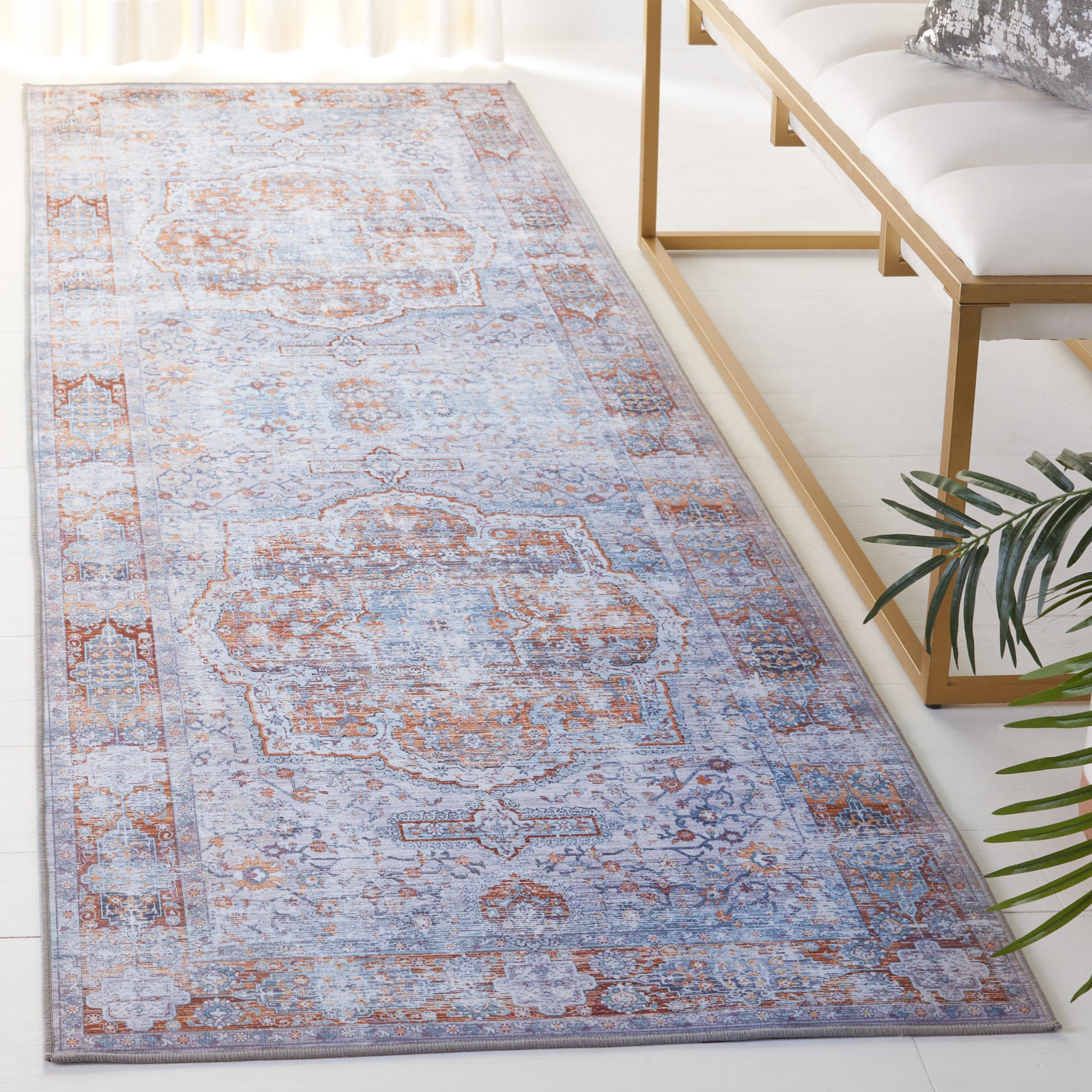 Safavieh Tucson Tsn145B Beige/Rust Area Rug