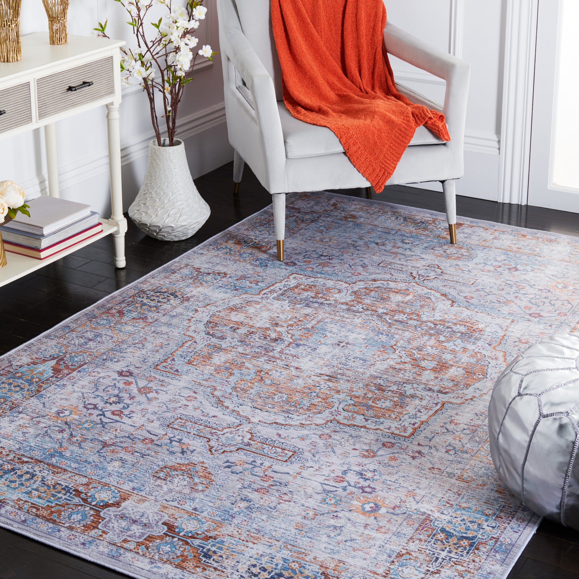 Safavieh Tucson Tsn145B Beige/Rust Area Rug