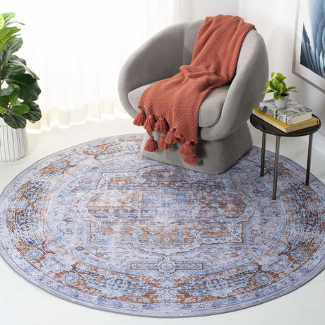 Safavieh Machine Washable Tucson Tsn145B Beige/Rust Rug.