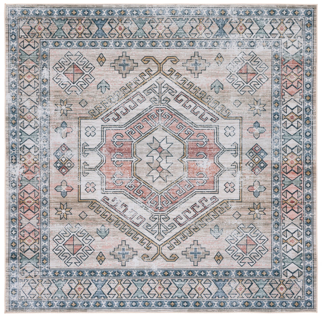 Safavieh Machine Washable Tucson Tsn146B Beige/Green Rug.