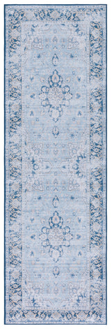 Safavieh Machine Washable Tucson Tsn147M Light Blue/Navy Rug.