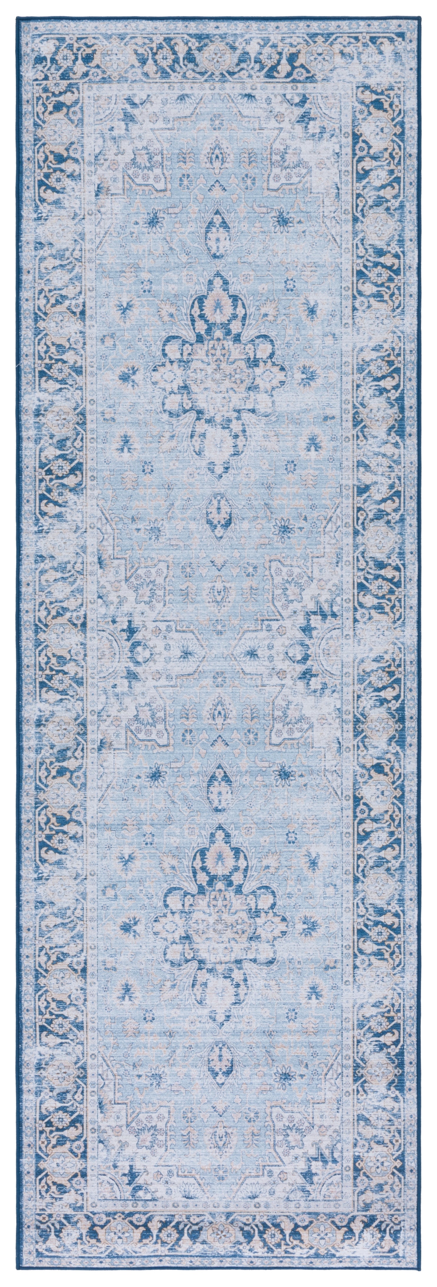 Safavieh Tucson Tsn147M Light Blue/Navy Area Rug