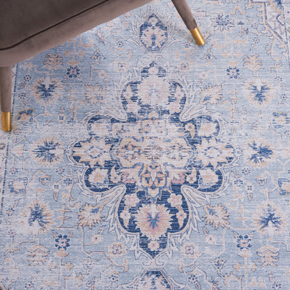 Safavieh Tucson Tsn147M Light Blue/Navy Area Rug