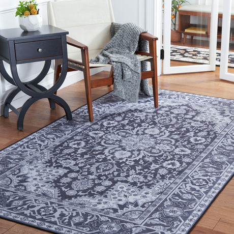 Safavieh Machine Washable Tucson Tsn147Z Black/Beige Rug.