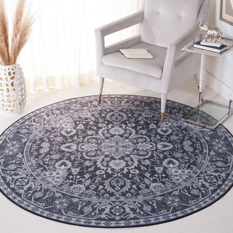 Safavieh Machine Washable Tucson Tsn147Z Black/Beige Rug.