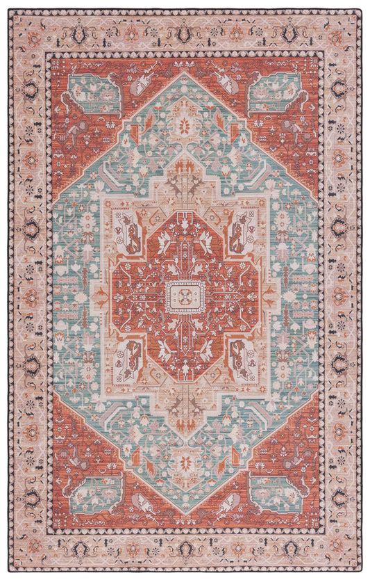 Safavieh Tucson Tsn150J Aqua/Rust Area Rug