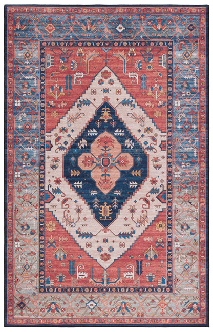 Safavieh Tucson Tsn153P Rust/Blue Area Rug