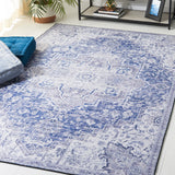 Safavieh Machine Washable Tucson Tsn154N Navy/Grey Rug.