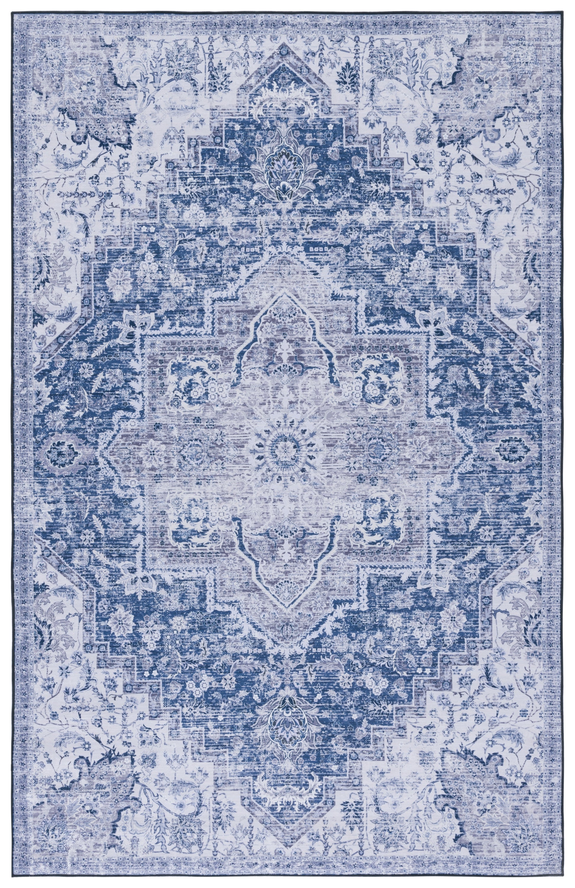 Safavieh Tucson Tsn154N Navy/Grey Area Rug