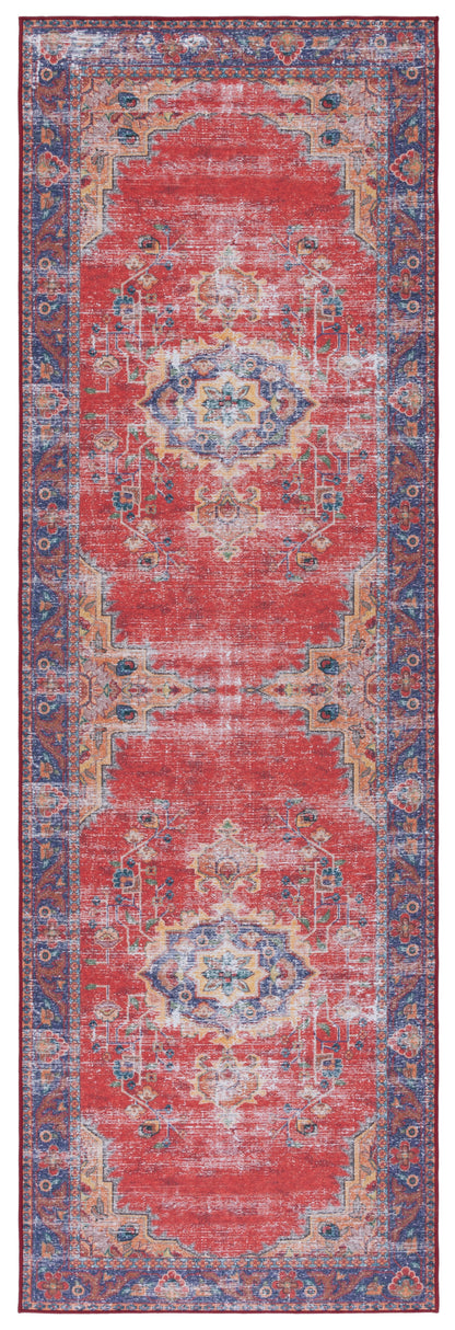 Safavieh Tucson Tsn161Q Red/Navy Area Rug