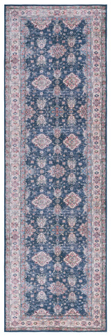 Safavieh Machine Washable Tucson Tsn162N Navy/Beige Rug.