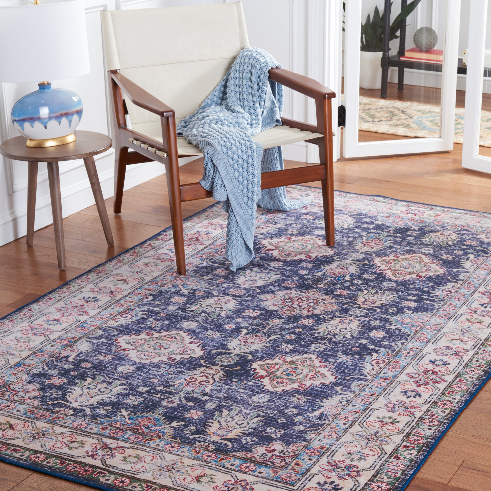 Safavieh Tucson Tsn162N Navy/Beige Area Rug