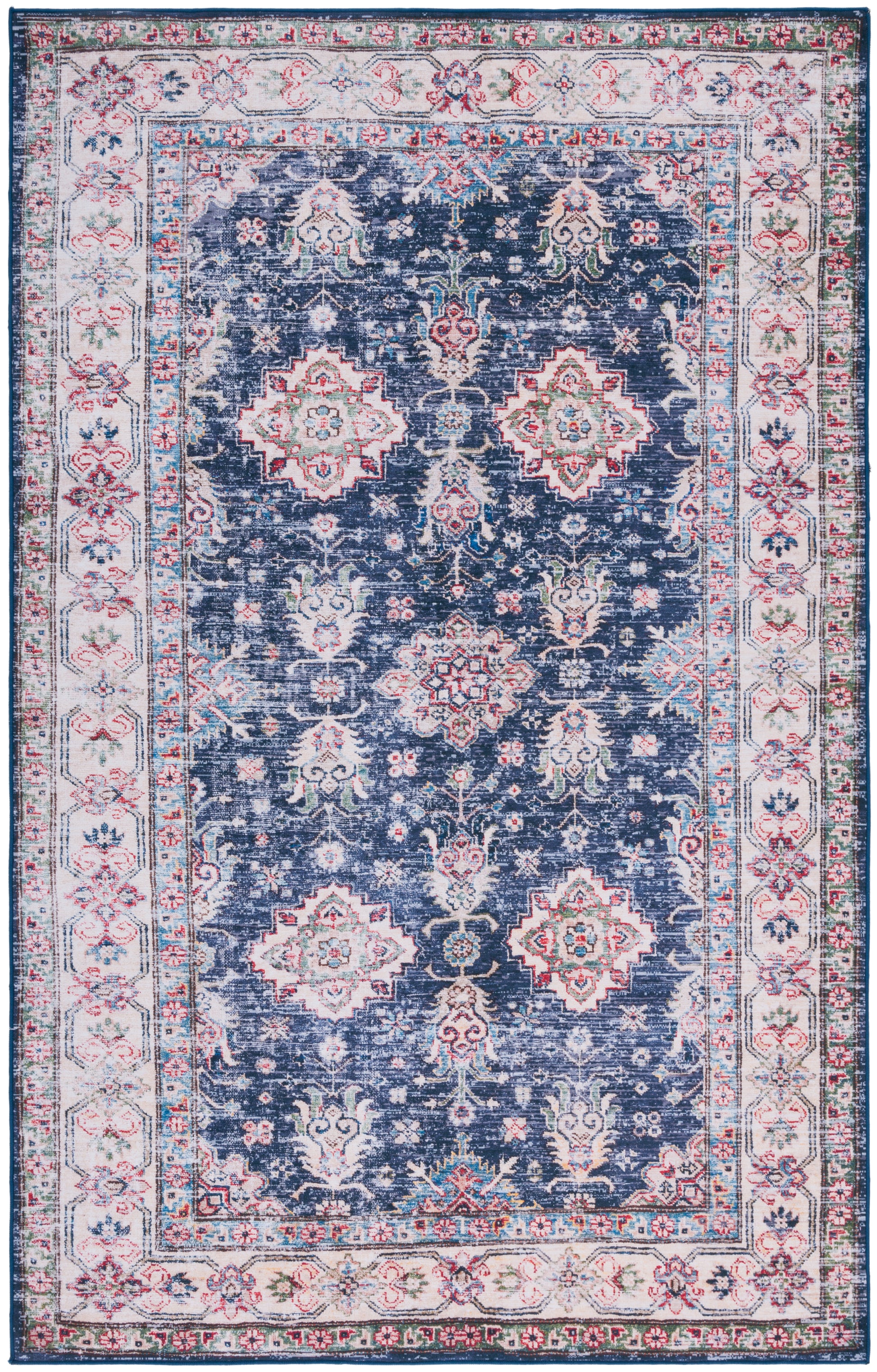 Safavieh Tucson Tsn162N Navy/Beige Area Rug