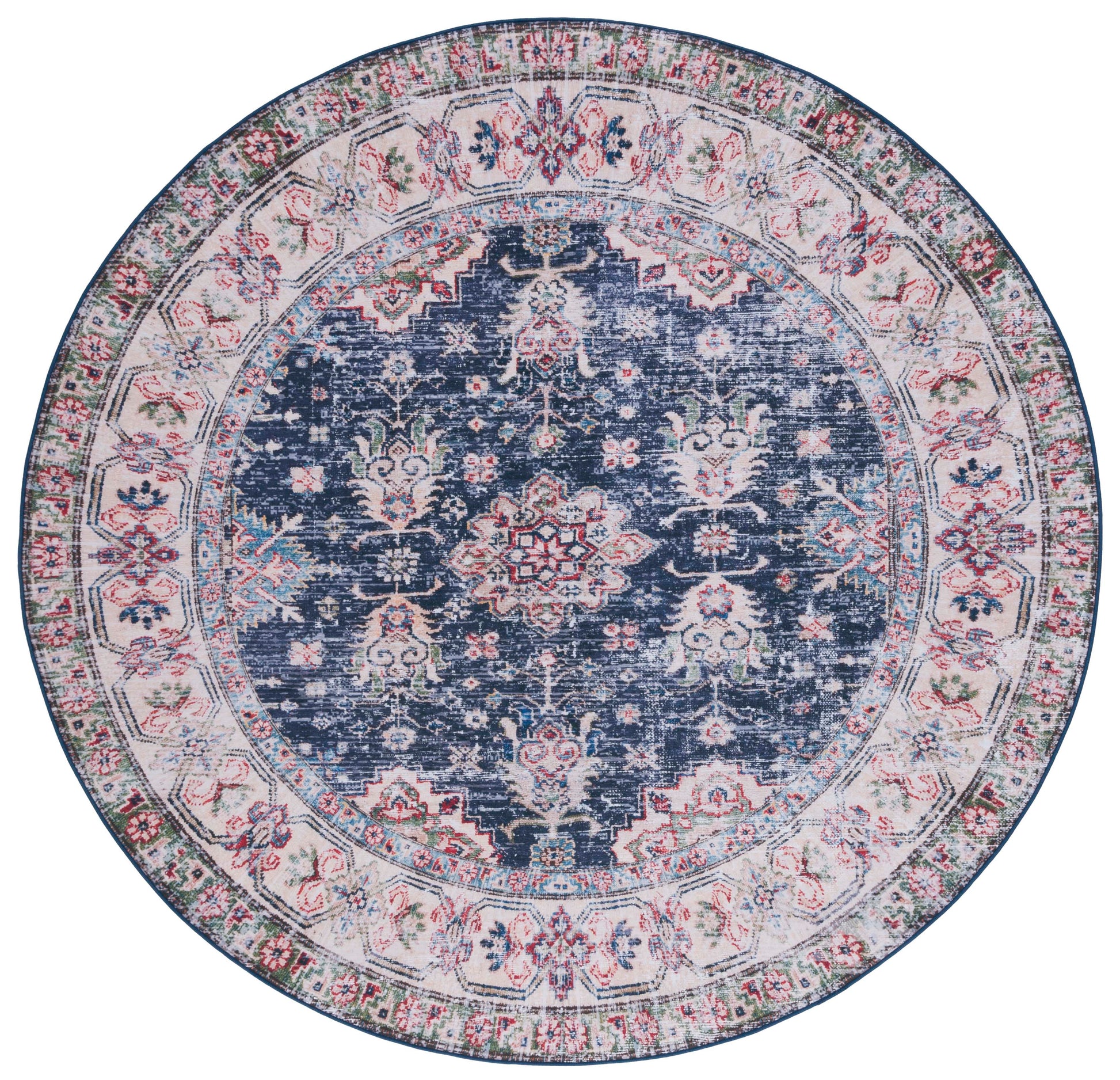 Safavieh Tucson Tsn162N Navy/Beige Area Rug