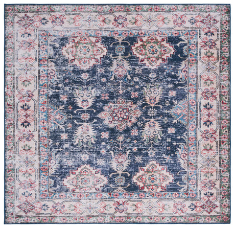 Safavieh Machine Washable Tucson Tsn162N Navy/Beige Rug.