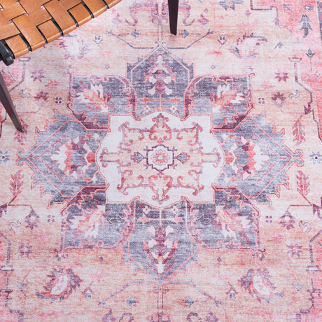 Safavieh Machine Washable Tucson Tsn163P Rust/Beige Rug.