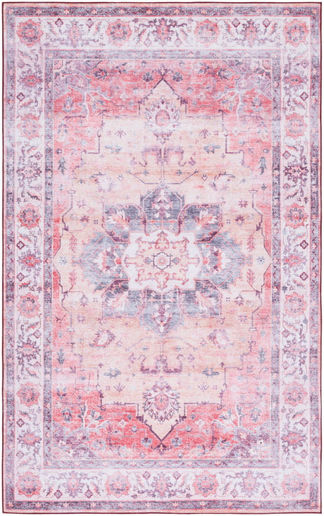 Safavieh Machine Washable Tucson Tsn163P Rust/Beige Rug.