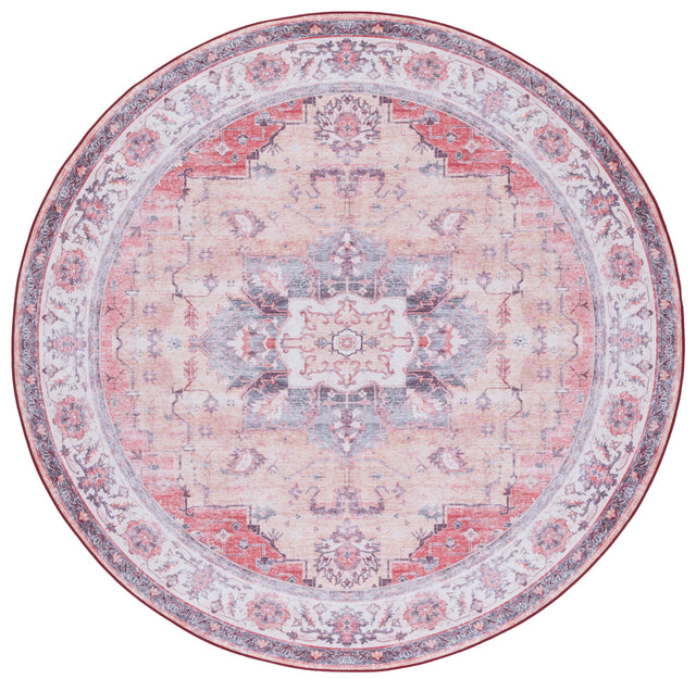 Safavieh Machine Washable Tucson Tsn163P Rust/Beige Rug.