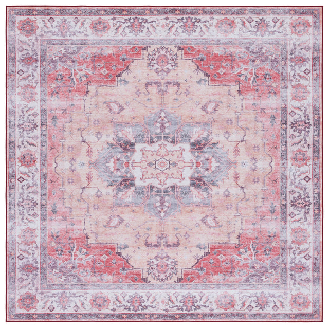Safavieh Machine Washable Tucson Tsn163P Rust/Beige Rug.