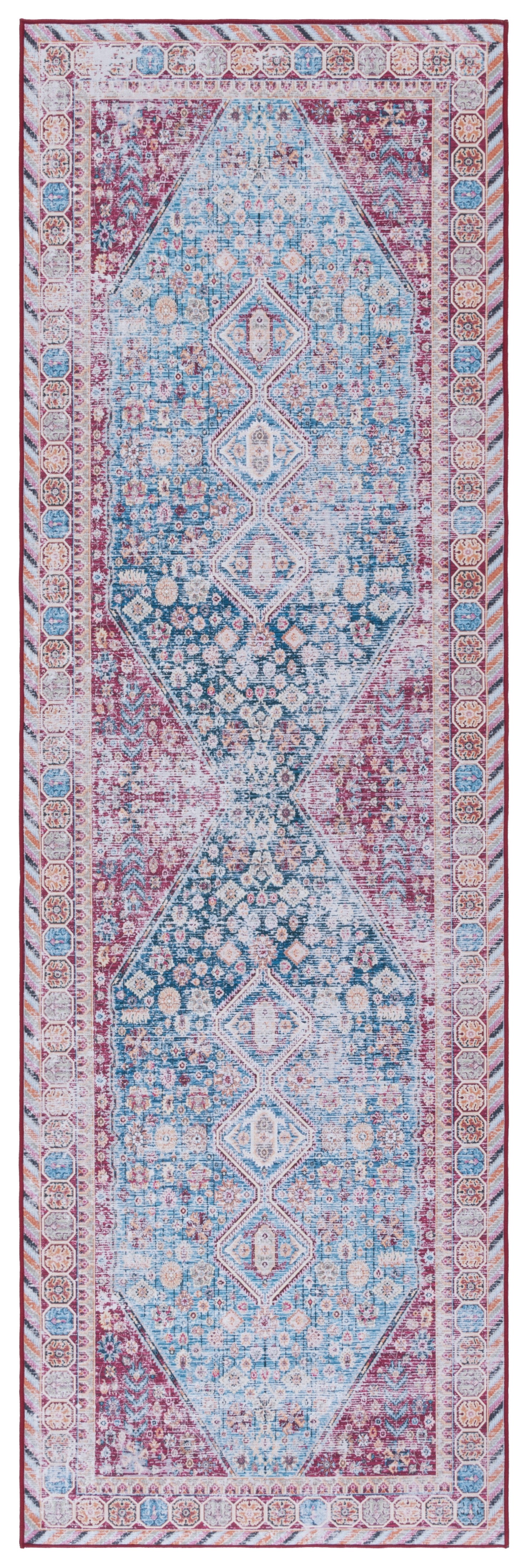 Safavieh Tucson Tsn164M Blue/Red Area Rug