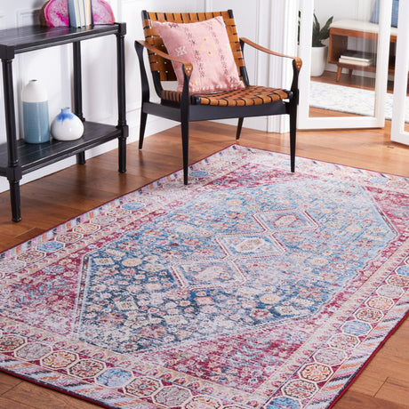 Safavieh Machine Washable Tucson Tsn164M Blue/Red Rug.