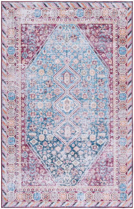 Safavieh Machine Washable Tucson Tsn164M Blue/Red Rug.