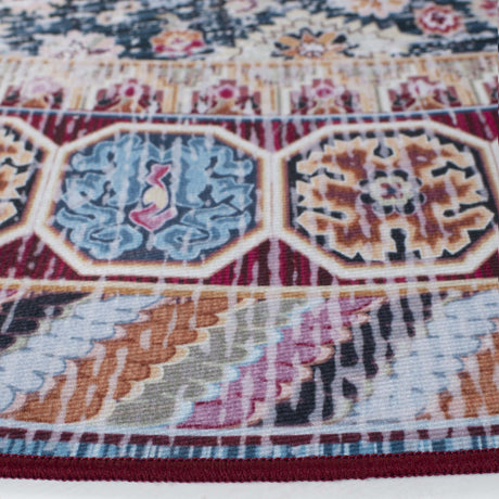 Safavieh Machine Washable Tucson Tsn164M Blue/Red Rug.