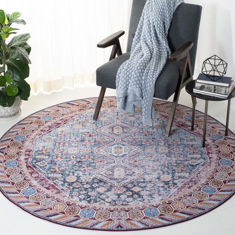 Safavieh Machine Washable Tucson Tsn164M Blue/Red Rug.
