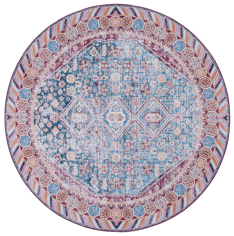 Safavieh Machine Washable Tucson Tsn164M Blue/Red Rug.