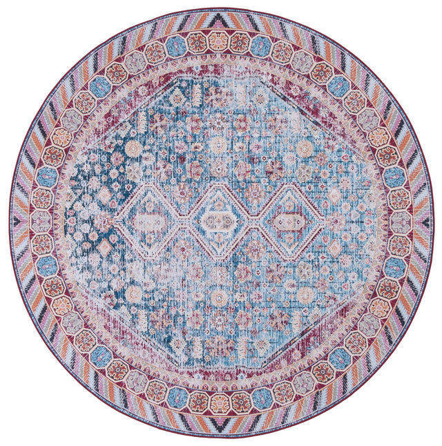 Safavieh Machine Washable Tucson Tsn164M Blue/Red Rug.