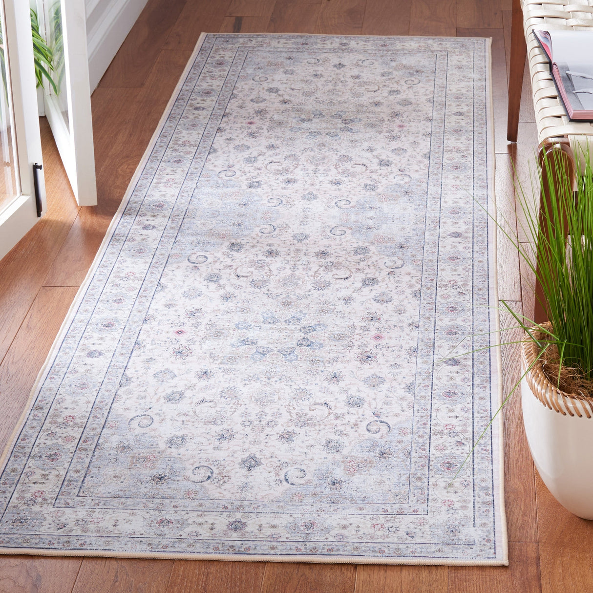 Safavieh Machine Washable Tucson Tsn165B Beige/Green Rug.