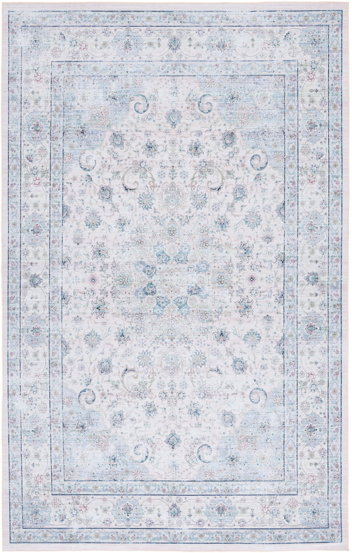 Safavieh Machine Washable Tucson Tsn165B Beige/Green Rug.