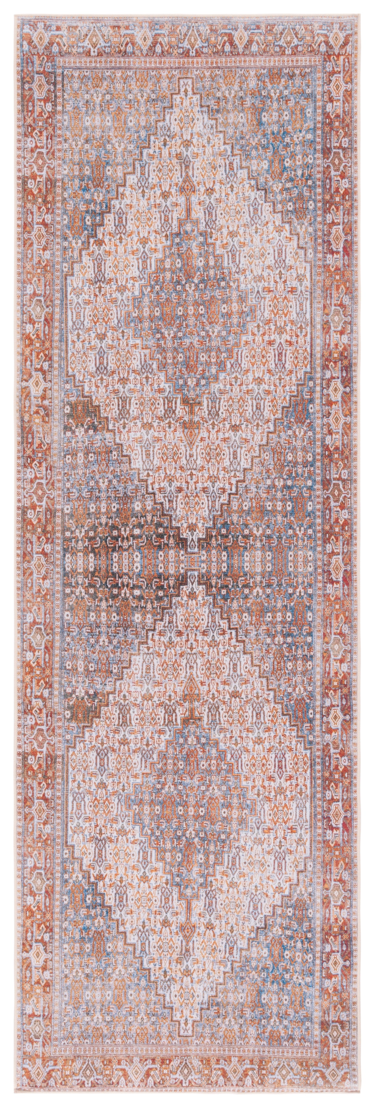 Safavieh Machine Washable Tucson Tsn166B Beige/Rust Rug.