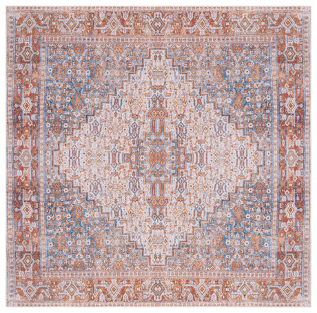 Safavieh Machine Washable Tucson Tsn166B Beige/Rust Rug.