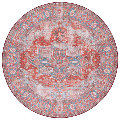 Safavieh Machine Washable Tucson Tsn167P Rust/Blue Rug.