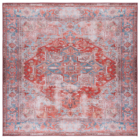 Safavieh Machine Washable Tucson Tsn167P Rust/Blue Rug.