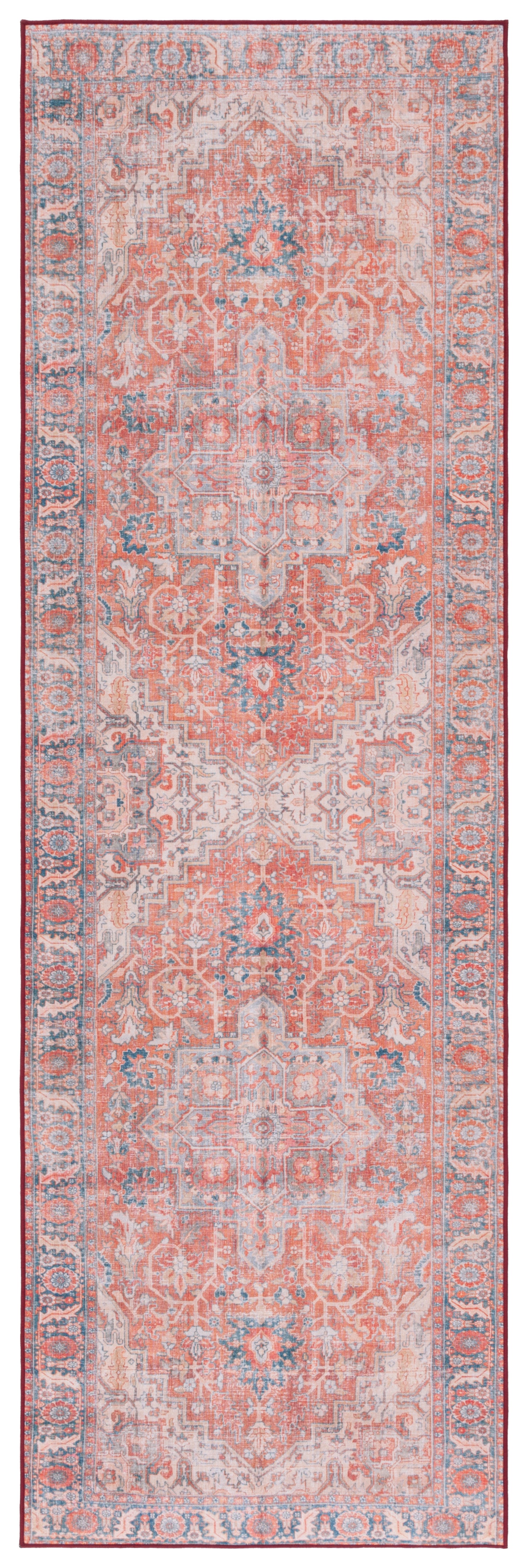 Safavieh Tucson Tsn168P Rust/Navy Area Rug