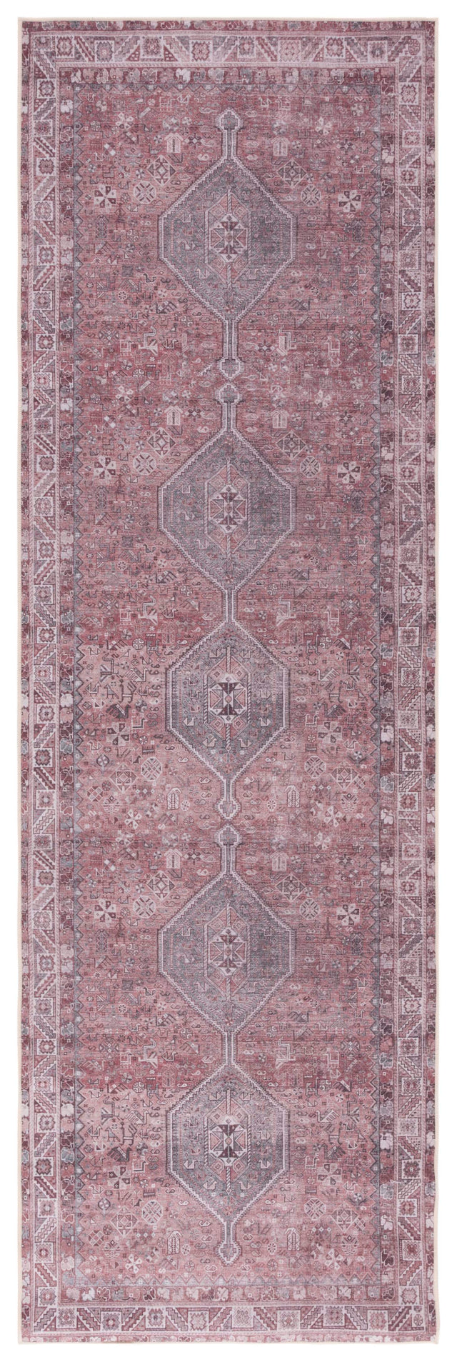 Safavieh Machine Washable Tucson Tsn169P Light Rust/Beige Rug.