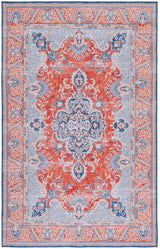Safavieh Machine Washable Tucson Tsn171P Rust/Blue Rug.