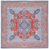 Safavieh Machine Washable Tucson Tsn171P Rust/Blue Rug.