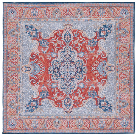 Safavieh Machine Washable Tucson Tsn171P Rust/Blue Rug.
