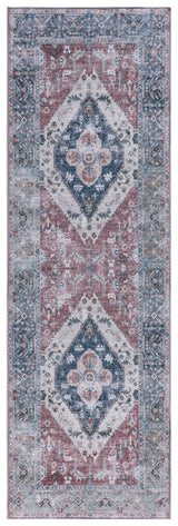 Safavieh Machine Washable Tucson Tsn172P Rust/Navy Rug.