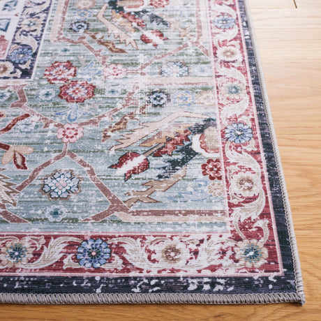 Safavieh Machine Washable Tucson Tsn172P Rust/Navy Rug.