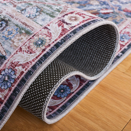 Safavieh Machine Washable Tucson Tsn172P Rust/Navy Rug.