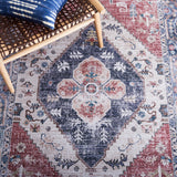 Safavieh Machine Washable Tucson Tsn172P Rust/Navy Rug.